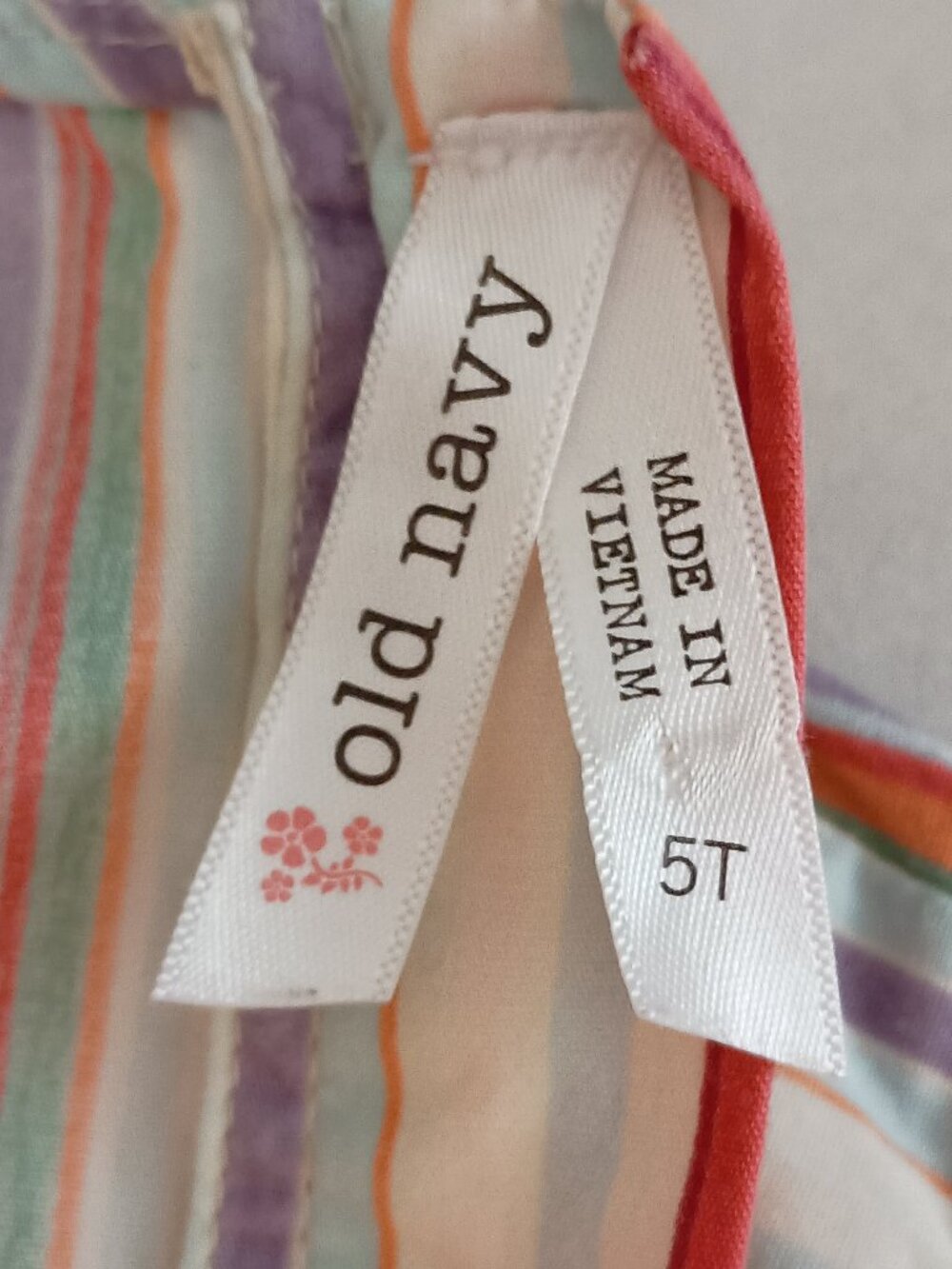 Old Navy Girls Colorful Striped Sundress Size 5 - Picture 4 of 12
